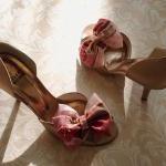 Coral And Pink Plaid Silk A..