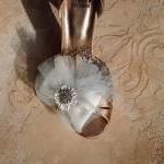Ivory Bow Wedding Shoe Clip..