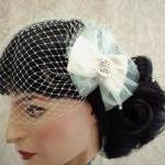 Ivory Bow Wedding Shoe Clip..