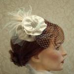 Flower Feather Fascinator, ..