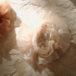 Ivory Bridal Sash Belt / Vi..