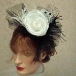 Cocktail Hat / Floral Feath..