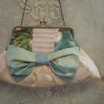 Large Clutch With Silk Bow ..