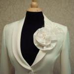 Feather Bridal Sash, Floral..