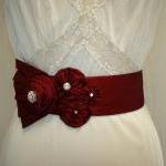 Red Bridal Sash / Red Weddi..