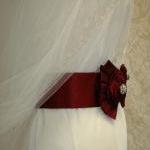 Red Bridal Sash / Red Weddi..