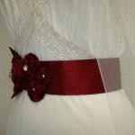 Red Bridal Sash / Red Weddi..