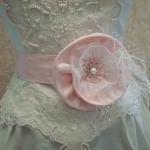 Pink Bridal Sash Belt / Sat..