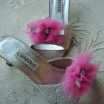 Glam Shoe Clips Bright Pink..