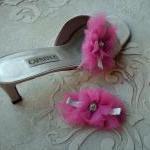 Glam Shoe Clips Bright Pink..