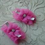Glam Shoe Clips Bright Pink..