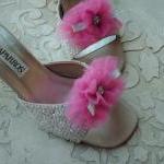Glam Shoe Clips Bright Pink..