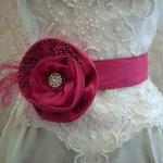 Floral Bridal Sash Belt / B..