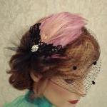  Diva Feather Fascinator Pi..