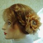 Organza Flower Hair Clip, B..