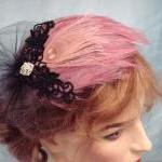 Diva Feather Fascinator Wit..