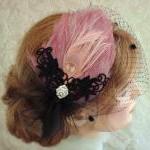 Diva Feather Fascinator Wit..