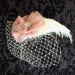 Eva Feather Fascinator With..