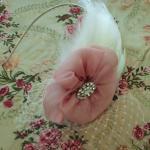 Eva Feather Fascinator With..