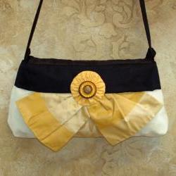 Preakness Black Eyed Susan Clutch, Handbag, Carolina Moon Designs